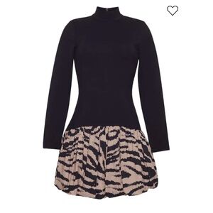 Cara Cara Black and Tan Mini Dress